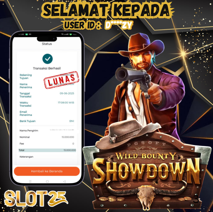 SLOT25 PG SOFT - WILD BOUNTY SHOWDOWN Rp. 15.000.000,